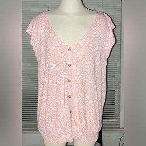 2 Cute LOFT sleeveless light weight Night Shirts Size XL peach 100% Rayon Comfy